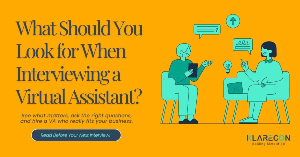 What Should You Look for When Interviewing a Virtual Assistant?